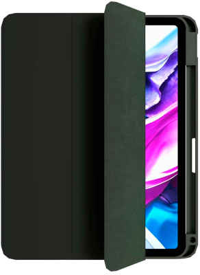 Чехол-книжка VLP Split Folio для планшета Apple iPad Air M2 13"/iPad Pro 6 12,9" Тёмно-зелёный