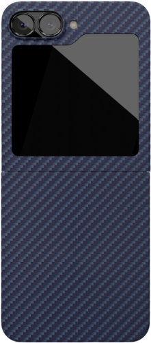 Клип-кейс VLP Kevlarс MagSafe для Samsung Z Flip 6 Тёмно-синий