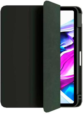 Чехол-книжка VLP Split Folio для планшета Apple iPad Pro M4 11" Тёмно-зелёный