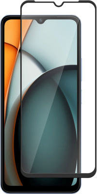 Защитное стекло BoraSCO для Xiaomi REDMI A3/A3X с чёрной рамкой