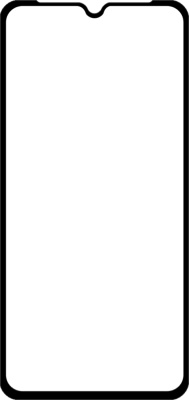 Защитное стекло Krutoff Premium для realme Note 60/60X с чёрной рамкой