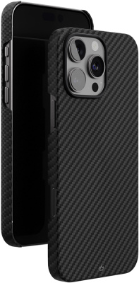 Клип-кейс VLP Kevlar для Apple iPhone 16 Pro с MagSafe Чёрный