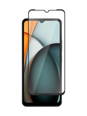 Защитное стекло BoraSCO для Xiaomi REDMI A3 / A3X / Poco C61 с чёрной рамкой