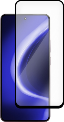 Защитное стекло Krutoff Premium для realme 14 5G / 14T с чёрной рамкой