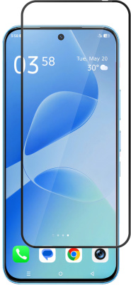 Защитное стекло BoraSCO для Infinix Hot 60 Pro с чёрной рамкой