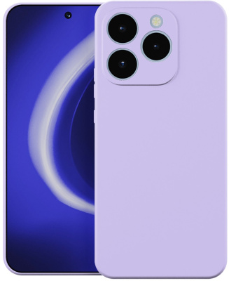 Клип-кейс Krutoff Silicone для realme 15T 5G Фиолетовый