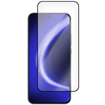 Защитное стекло Krutoff Premium для realme 15T 5G с чёрной рамкой