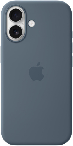 Клип-кейс Apple Silicone с MagSafe для Apple iPhone 17 Синий