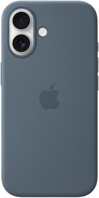 Клип-кейс Apple Silicone с MagSafe для Apple iPhone 17 Синий