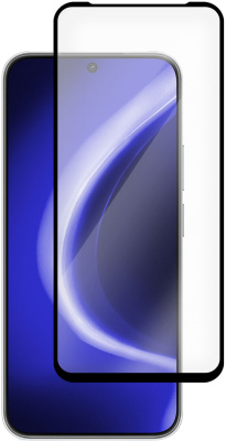 Защитное стекло Krutoff Premium для HUAWEI Nova 14 с чёрной рамкой