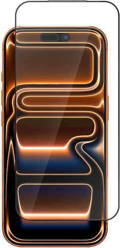 Защитное стекло BoraSCO для Apple iPhone 17 Pro с чёрной рамкой