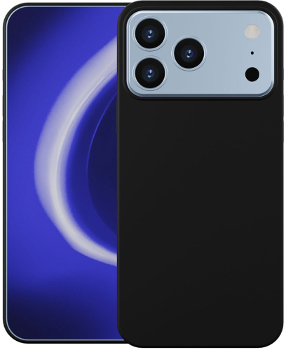 Клип-кейс Krutoff Silicone для Apple iPhone 17 Pro Чёрный