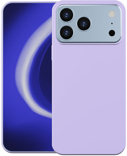 Клип-кейс Krutoff Silicone для Apple iPhone 17 Pro Фиолетовый