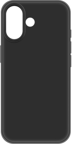 Клип-кейс Krutoff Silicone для Apple iPhone 16 Чёрный