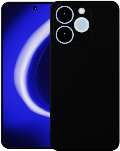 Клип-кейс Krutoff Silicone для realme Note 70 Чёрный