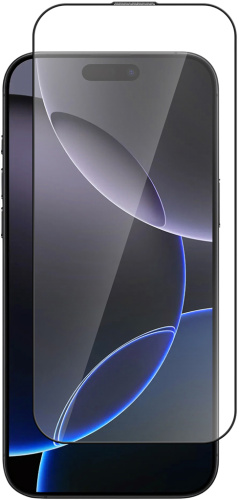 Защитное стекло BoraSCO для Apple iPhone 16 Pro Max с чёрной рамкой