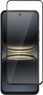 Защитное стекло BoraSCO для TECNO Spark 40 с чёрной рамкой