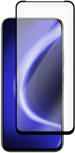 Защитное стекло Krutoff Premium для realme C85 / C85 Pro с чёрной рамкой