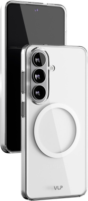 Клип-кейс VLP Puroс MagSafe для Samsung Galaxy S26 Прозрачный