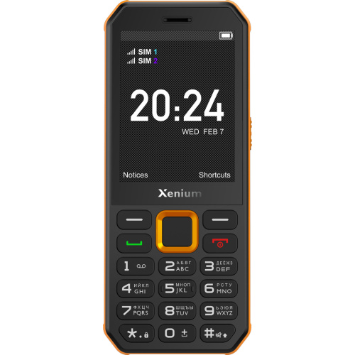 Мобильный телефон Xenium X300 Чёрный / Оранжевый