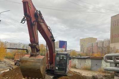 В Якутске экскаватор повредил кабельную линию / ЯСИА Якутск Якутск Республика Саха (Якутия)