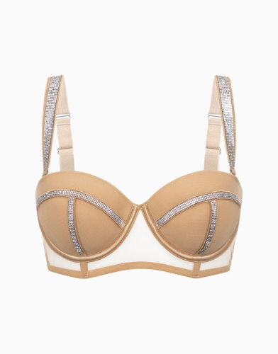 Балконет со спонжевыми чашками на стане INCANTO CD679