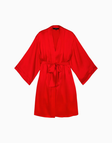 Шелковый халат с рукавами 3/4 INCANTO PD267