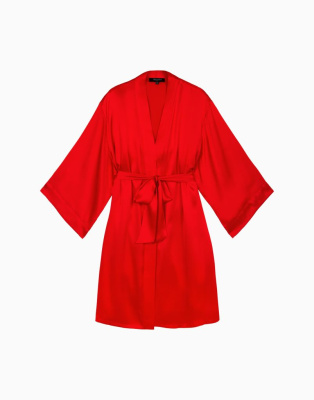 Шелковый халат с рукавами 3/4 INCANTO PD267