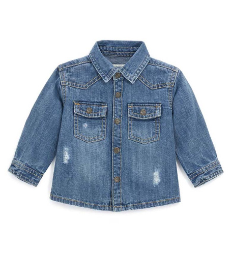 Рубашка джинсовая для маленького мальчика