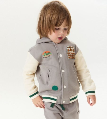 Толстовка на молнии для маленького мальчика