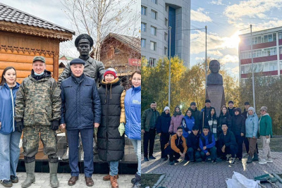 В Якутске жители провели субботники в скверах Гавриила Чиряева и Степана Аржакова / ЯСИА Якутск Якутск Республика Саха (Якутия)