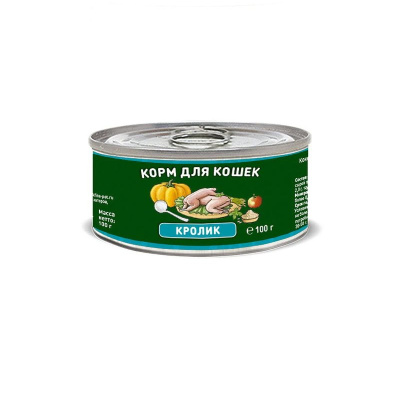 Solid Natura Holistic влажный корм для кошек, с кроликом, кусочки в желе, в консервах - 100 г повседневный супер премиум без курицы для взрослых с кроликом консервы (в железной банке) Российский корм 1 уп. х 1 шт. х 0.1 кг