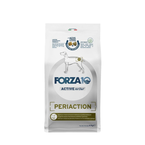 Forza10 Active VetDiet Periaction сухой корм для собак всех пород, с рыбой - 4 кг ветеринарный супер премиум без курицы для взрослых с рыбой для всех пород мешок Италия 1 уп. х 1 шт. х 4 кг