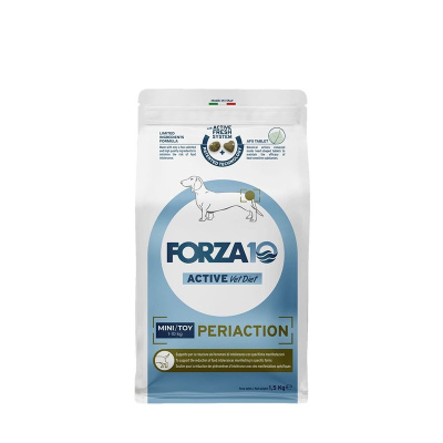 Forza10 Active VetDiet Periaction Mini/Toy сухой корм для собак мелких пород, с рыбой - 1,5 кг ветеринарный супер премиум без курицы для взрослых с рыбой породы мелкого размера мешок Италия 1 уп. х 1 шт. х 1.5 кг
