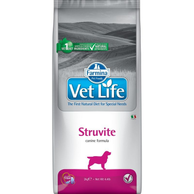 Farmina Vet Life Natural Diet Dog Struvite - 2 кг диетические супер премиум для взрослых с курицей для всех пород мешок Импортный корм 1 уп. х 1 шт. х 2 кг
