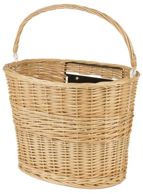 Корзина плетеная передняя быстросъемная ACME M-Wave (бежевый крепление на вынос)