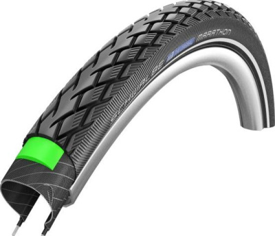 Велопокрышка антипрокольная Schwalbe Marathon Performance GreenGuard 28" (светоотражающая полоса 700x28C (28-622) стальной)
