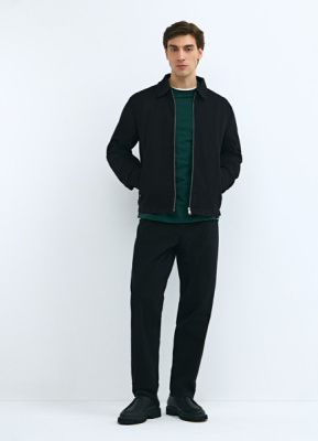 Куртка с отложным воротником, Черный