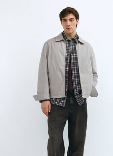 Куртка с отложным воротником, Бежевый