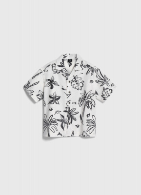 Рубашка с принтом для мальчиков, Бежевый