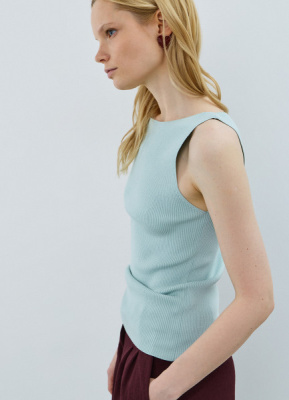 Майка в рубчик, Зеленый