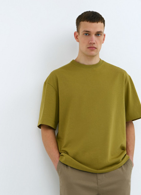 Футболка из плотного хлопка, Зеленый