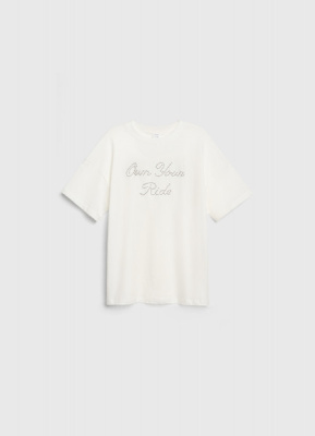 Футболка с аппликацией для девочек, Белый