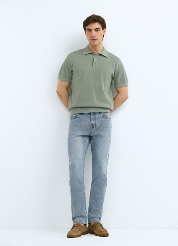 Зауженные джинсы Slim, Голубой