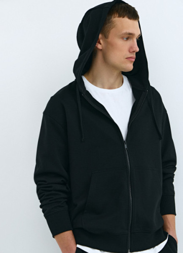 Базовая толстовка на молнии, Черный