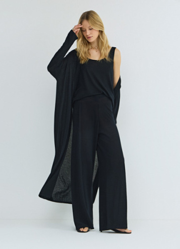 Удлиненный кардиган, Черный