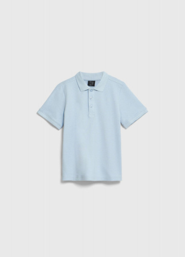 Поло из хлопка для мальчиков, Голубой