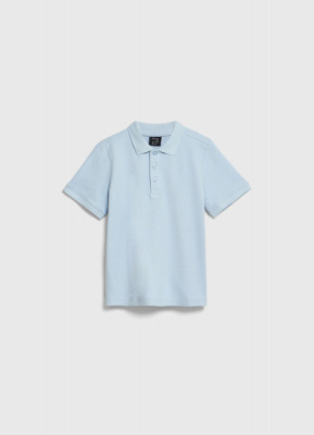 Поло из хлопка для мальчиков, Голубой