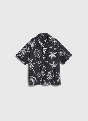 Рубашка с принтом для мальчиков, Серый