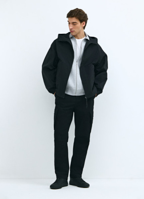 Брюки карго из твила, Черный